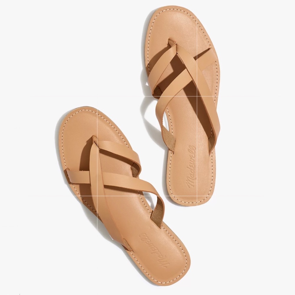 The Boardwalk Thong Sandal in Leather